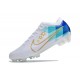 Scarpe Nike Zoom Mercurial Vapor XV Elite FG Bianco Blu Oro