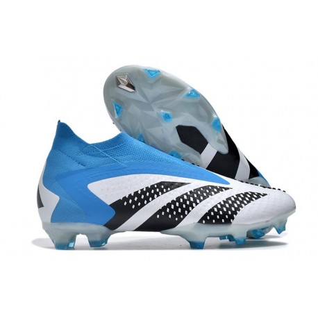 Adidas Predator Accuracy+ FG Bianco Blu Nero