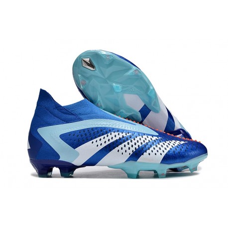 Adidas Predator Accuracy+ FG Blu Bianco