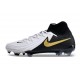 Nike Phantom Luna 2 Elite FG Uomo Bianco Nero Oro Metallizzato