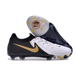 Scarpa da Calcio Nike Phantom GX Elite FG Bianco Nero Oro Metallizzato