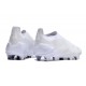 Scarpe da Calcio adidas Predator Elite Senza Lacci FG Bianco Argento Met