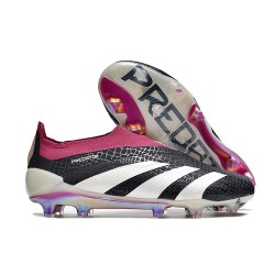 Scarpe da Calcio adidas Predator Elite Senza Lacci FG Nero Bianco Viola