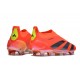 Scarpe da Calcio adidas Predator Elite Senza Lacci FG Rosso Negro Giallo