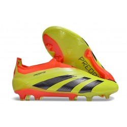 Scarpe da Calcio adidas Predator Elite Senza Lacci FG Giallo Nero Rosso