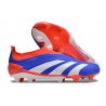 Scarpe da Calcio adidas Predator Elite Senza Lacci FG Blu Bianco Rosso