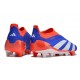 Scarpe da Calcio adidas Predator Elite Senza Lacci FG Blu Bianco Rosso