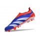 Scarpe da Calcio adidas Predator Elite Senza Lacci FG Blu Bianco Rosso