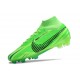 Scarpe Nike Zoom Mercurial Superfly IX Elite Fg MDS Verde Strike Nero Verde Stadium