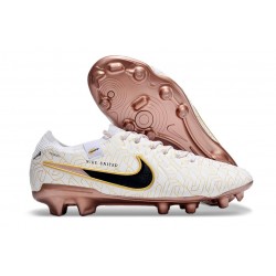 Nike Tiempo Legend X Elite FG Bianco Oro Nero