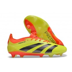 adidas Predator 24 Elite FG Giallo Nero Rosso 