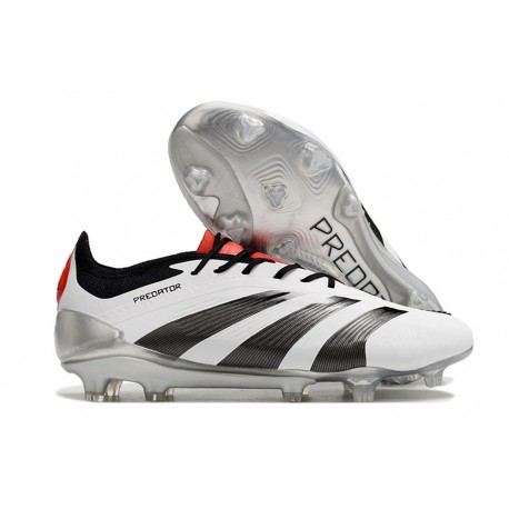 adidas Predator 24 Elite FG Bianco Nero Rosso