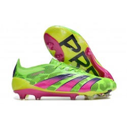 adidas Predator 24 Elite FG Generation Pred Grön Rosa Lucid Lemon