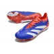 adidas Predator 24 Elite FG Blu Bianco Rosso