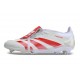 Scarpe da calcio Predator Elite Foldover Tongue FG Bianco Rosso