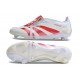 Scarpe da calcio Predator Elite Foldover Tongue FG Bianco Rosso