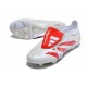 Scarpe da calcio Predator Elite Foldover Tongue FG Bianco Rosso