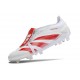 Scarpe da calcio Predator Elite Foldover Tongue FG Bianco Rosso