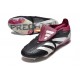 Scarpe da calcio Predator Elite Foldover Tongue FG Nero Bianco Viola