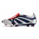 Scarpe da calcio Predator Elite Foldover Tongue FG Argento Nero Rosso