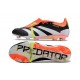 Scarpe da calcio Predator Elite Foldover Tongue FG Nero Core Bianco Rosso Solare