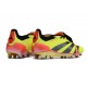 Scarpe da calcio Predator Elite Foldover Tongue FG Giallo Nero Rosso