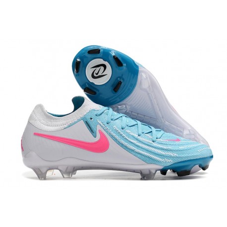 Nike Phantom Luna ii Elite Low FG Bianco Blu Rosa