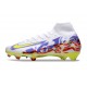 Nike Zoom Mercurial Superfly 10 Elite FG Bianco Giallo Viola