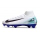Nike Zoom Mercurial Superfly 10 Elite FG Bianco Blu Nero