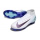 Nike Zoom Mercurial Superfly 10 Elite FG Bianco Blu Nero