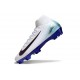 Nike Zoom Mercurial Superfly 10 Elite FG Bianco Blu Nero