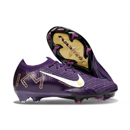 Nike Zoom Mercurial Vapor 16 Elite FG MBAPPE Grand Viola Avorio Pallido