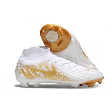 Nike Phantom Luna 2 Elite FG Uomo Bianco Oro