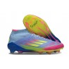 Scarpe adidas F50 Elite Mid FG Blu Fusion Limone Lucido Rosa Lucido
