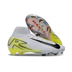 Scarpa Nike Mercurial Superfly X Elite FG Bianco Nero Giallo
