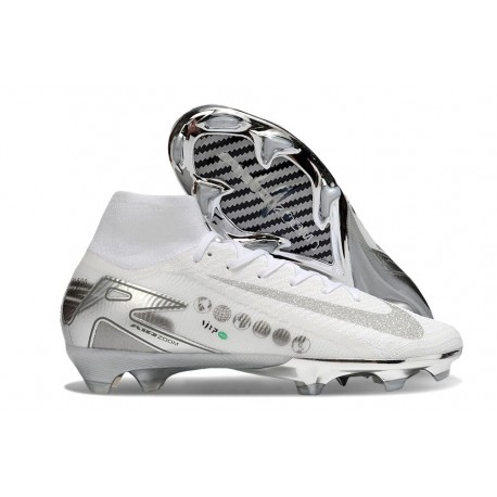 Scarpa Nike Mercurial Superfly X Elite FG Bianco Argento