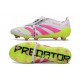 Scarpa adidas Predator Elite FT FG Bianco Rosa Lucido Limone Lucido