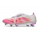 adidas Predator Elite Fold-over Tongue FG Rosa Bianco
