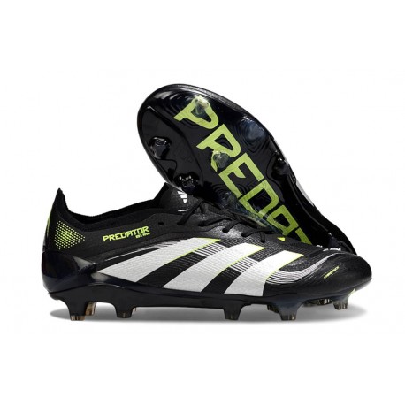 Scarpe da Calcio adidas Predator Elite FG Nero Bianco Limone Lucido