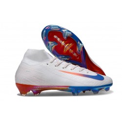 Nike Zoom Mercurial Superfly 10 Elite FG Bianco Rosso Blu