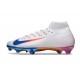 Nike Zoom Mercurial Superfly 10 Elite FG Bianco Rosso Blu