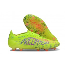 Scarpe da Calcio adidas Predator Elite FG Limone Lucido Rosa Lucido Blu Fusion