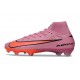 Nike Zoom Mercurial Superfly 10 Elite FG Rosa Arancione
