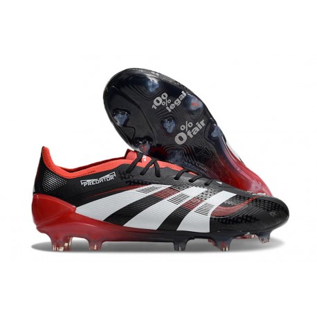Scarpe da Calcio adidas Predator Elite FG Nero Rosso Bianco