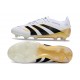Scarpe da Calcio adidas Predator Elite FG Ftwr Bianco Nero Oro Met