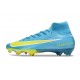 Nike Zoom Mercurial Superfly 10 Elite FG Blu Giallo
