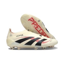 adidas Predator Elite 25 LL FG Bianco Off Nero Core Rubino Puro