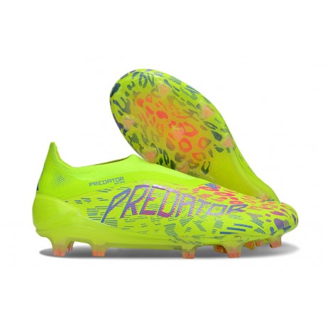 adidas Predator Elite 25 LL FG Limone Lucido Rosa Lucido Blu Fusion