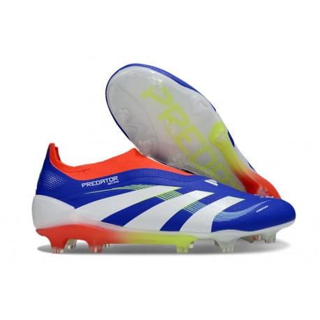 adidas Predator Elite 25 LL FG Blu Lucido Ftwr Bianco Rosso Solare