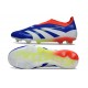 adidas Predator Elite 25 LL FG Blu Lucido Ftwr Bianco Rosso Solare